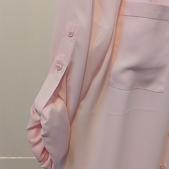 Express Vneck Button Down Blouse - M - Picture 3 of 5